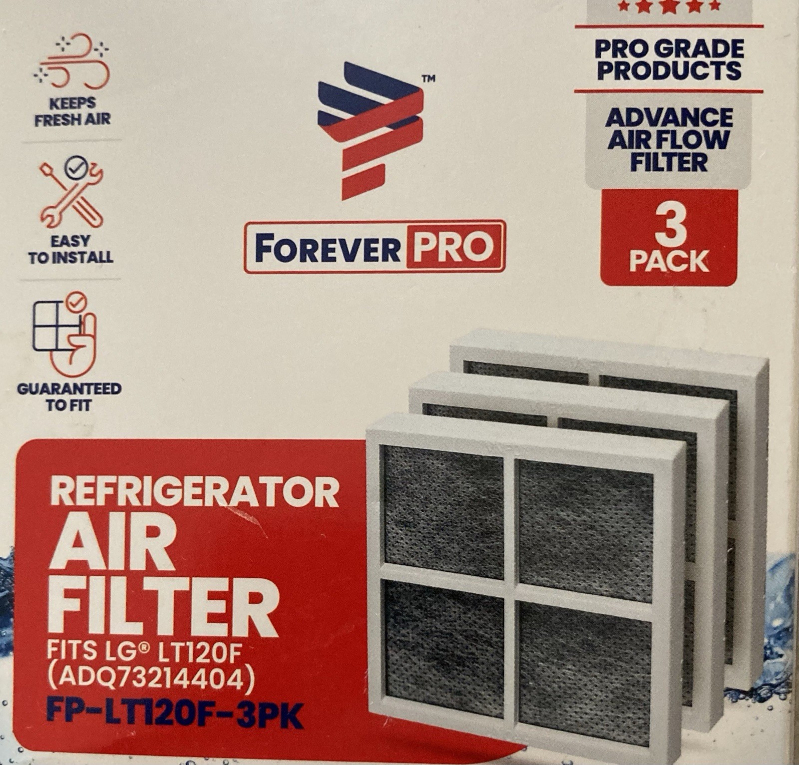 3 IcePure Refrigerator Water Filter Brand New & 2 IcePure Air Filters & 2 FP AF