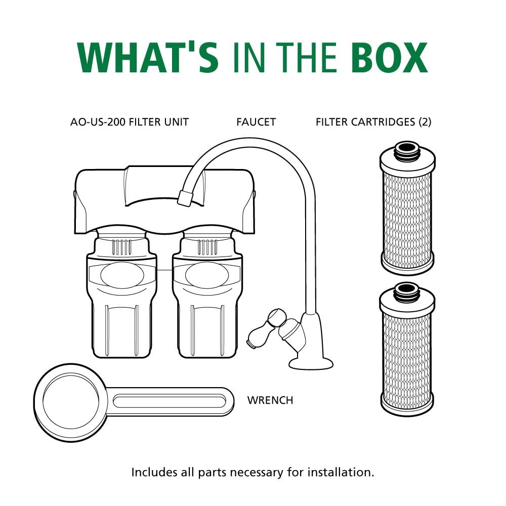 AO Smith Under Sink Water Filter System Removes PFAS Lead Chlorine &_THM