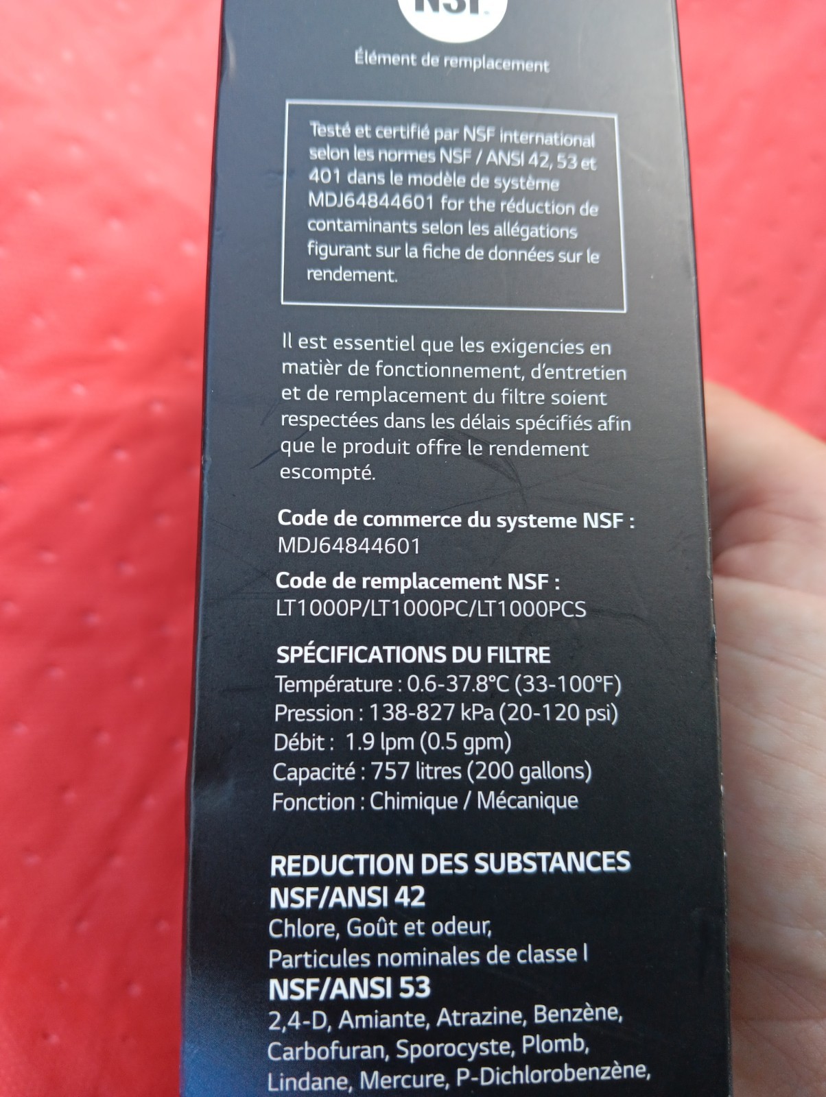 LG LT1000P2 6 Month/200 Gal Refrigerator 2 Pack Replacement Catridges New