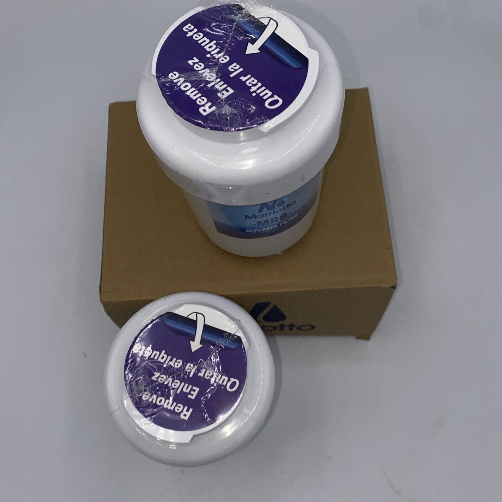 Marriotto MR8 Refrigerator Water Filters Replaces GE MWF 2 Pack New Sealed