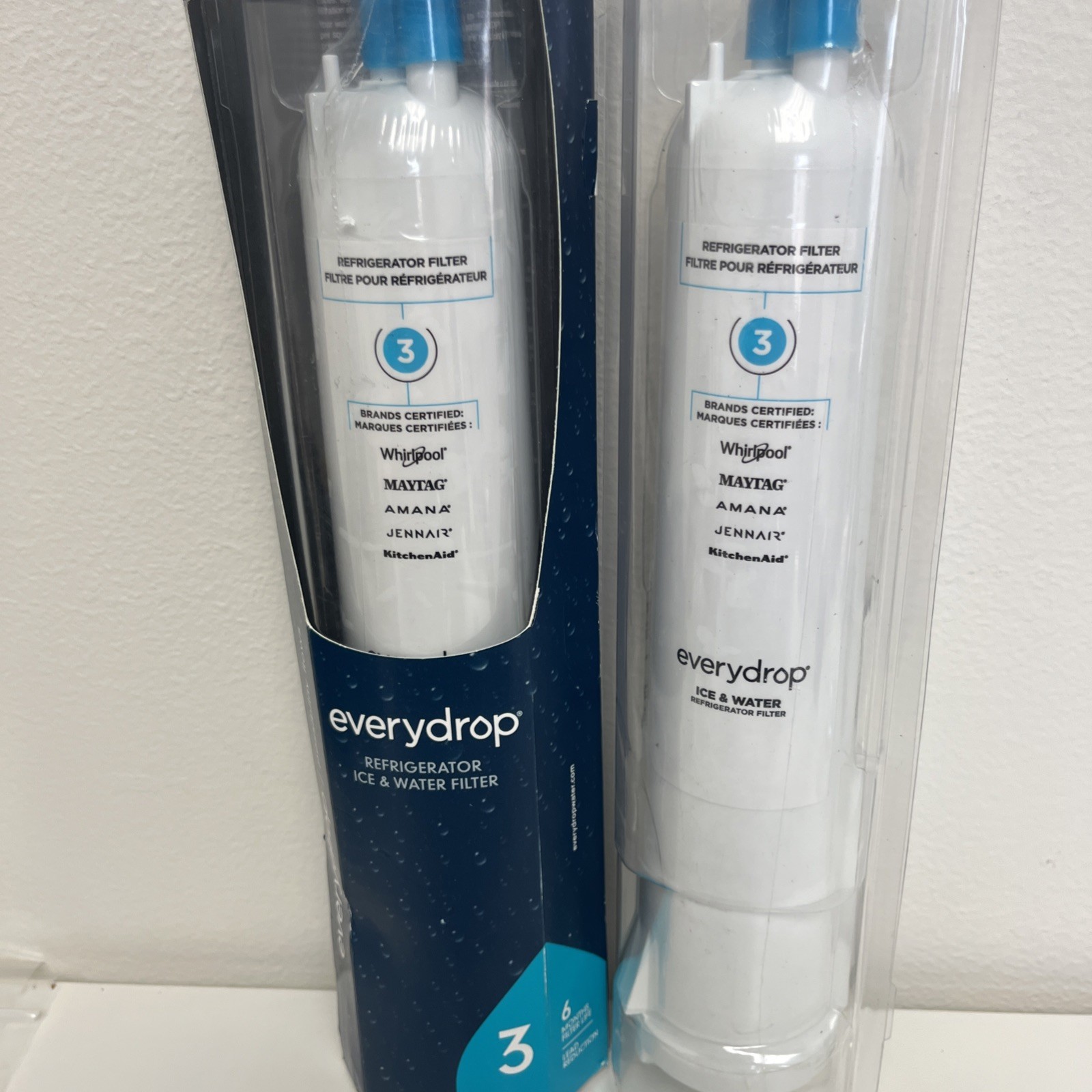 2x – SEALED Everydrop Ice & Water Refrigerator Filter 3 Filtration Genuine