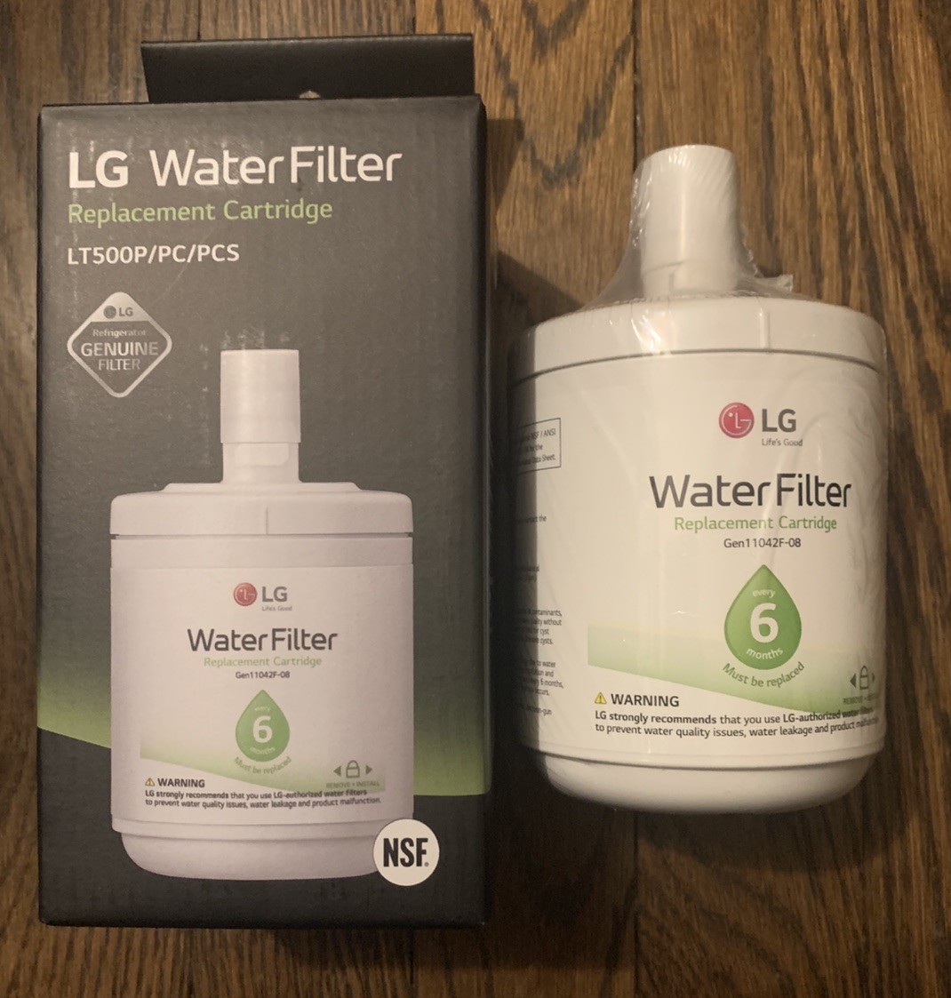 LG Water Filter Replacement Cartridge LT500P/PC/PCS Gen11042F-08 Genuine