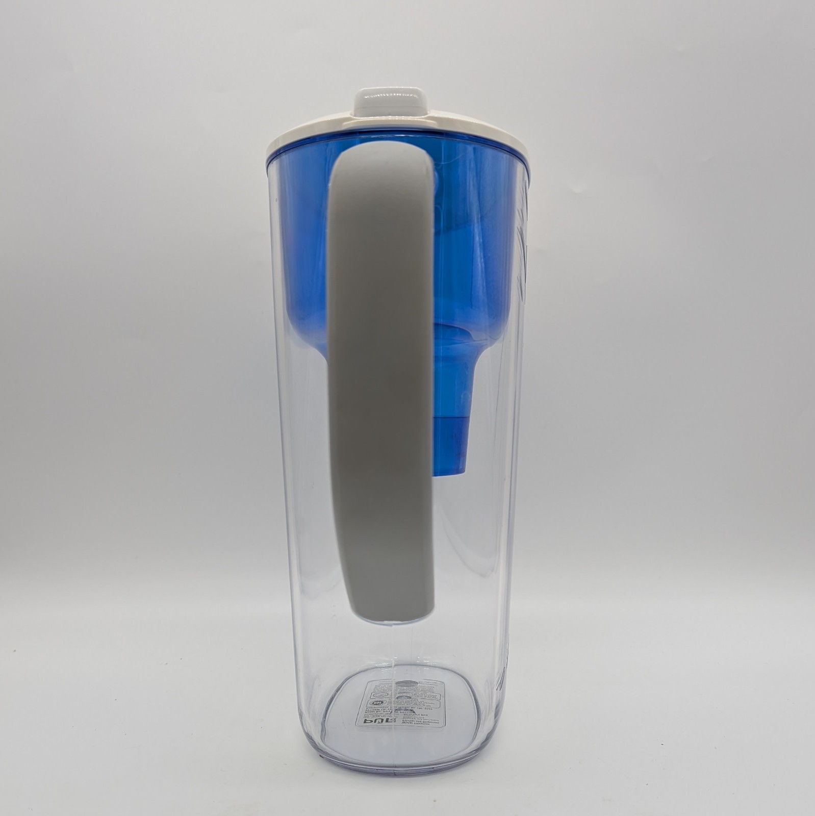 PUR 7 Cup Water Filter Pitcher Only Certified 2 in 1 Filtration White Blue Used