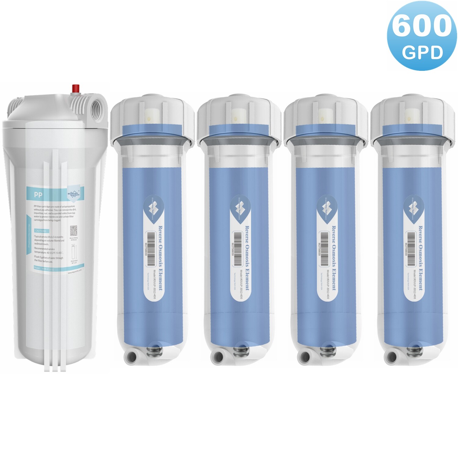 600 GPD RO Membrane Maple Syrup Reverse Osmosis System Water Filter Housing Kit