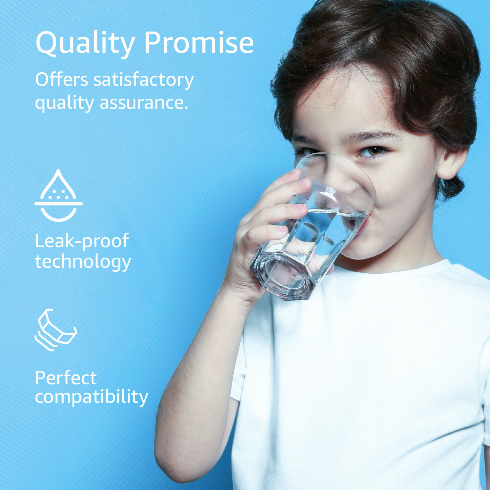 Replacement FQROPF Reverse Osmosis Under Sink Water Filter 2 Pack by AQUA CREST