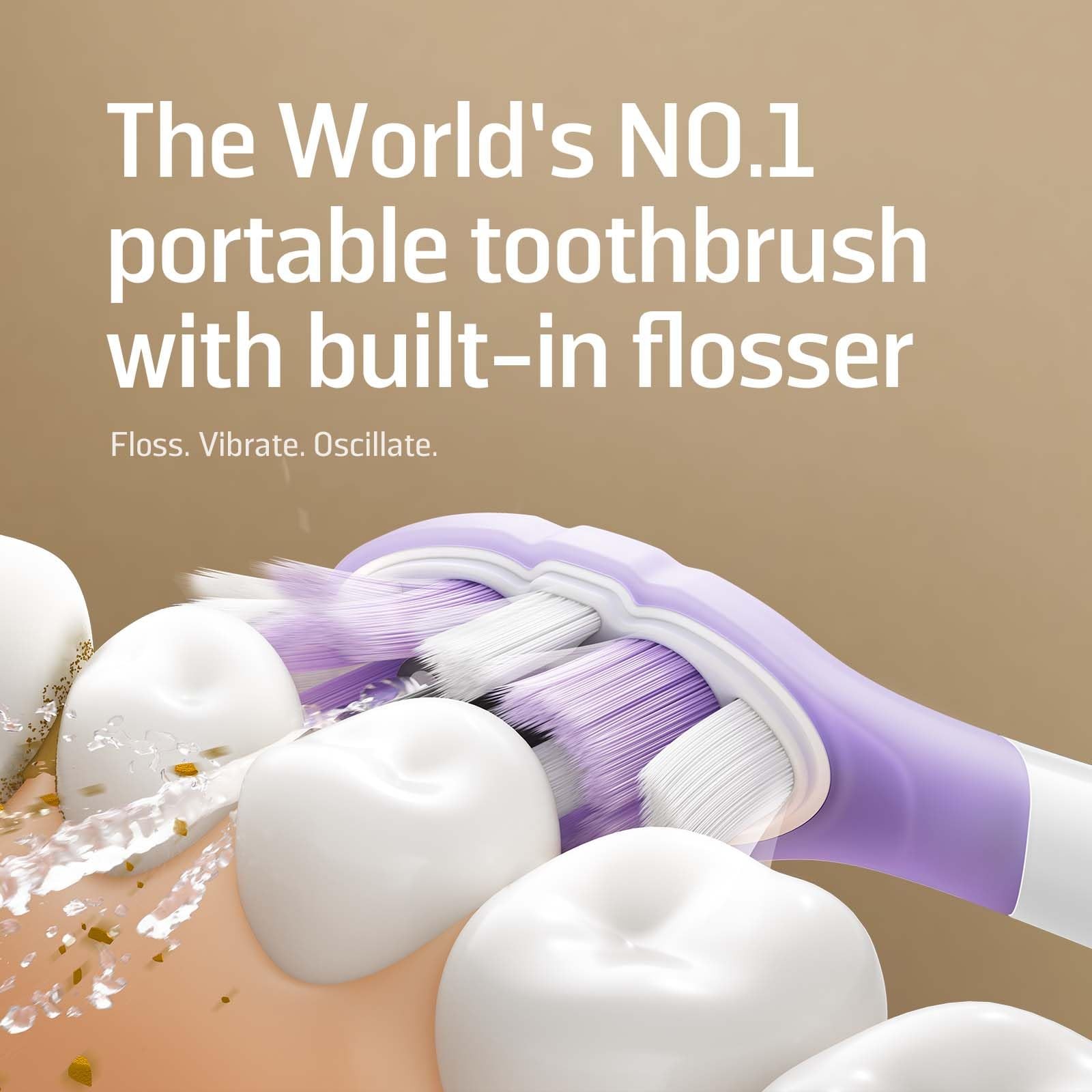 Soocas NEOS II Ultra – Electric Toothbrush with Water Flosser Champagne Gold