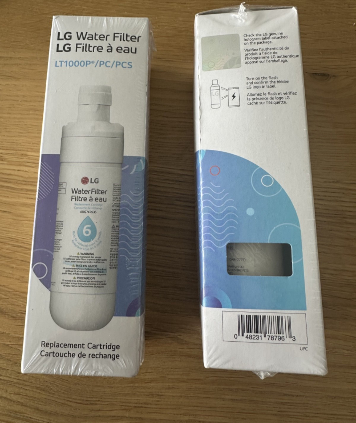 Genuine OEM LG Water Ice Filter Replacement Cartridge LT1000P/PC/PCS NEW Sealed