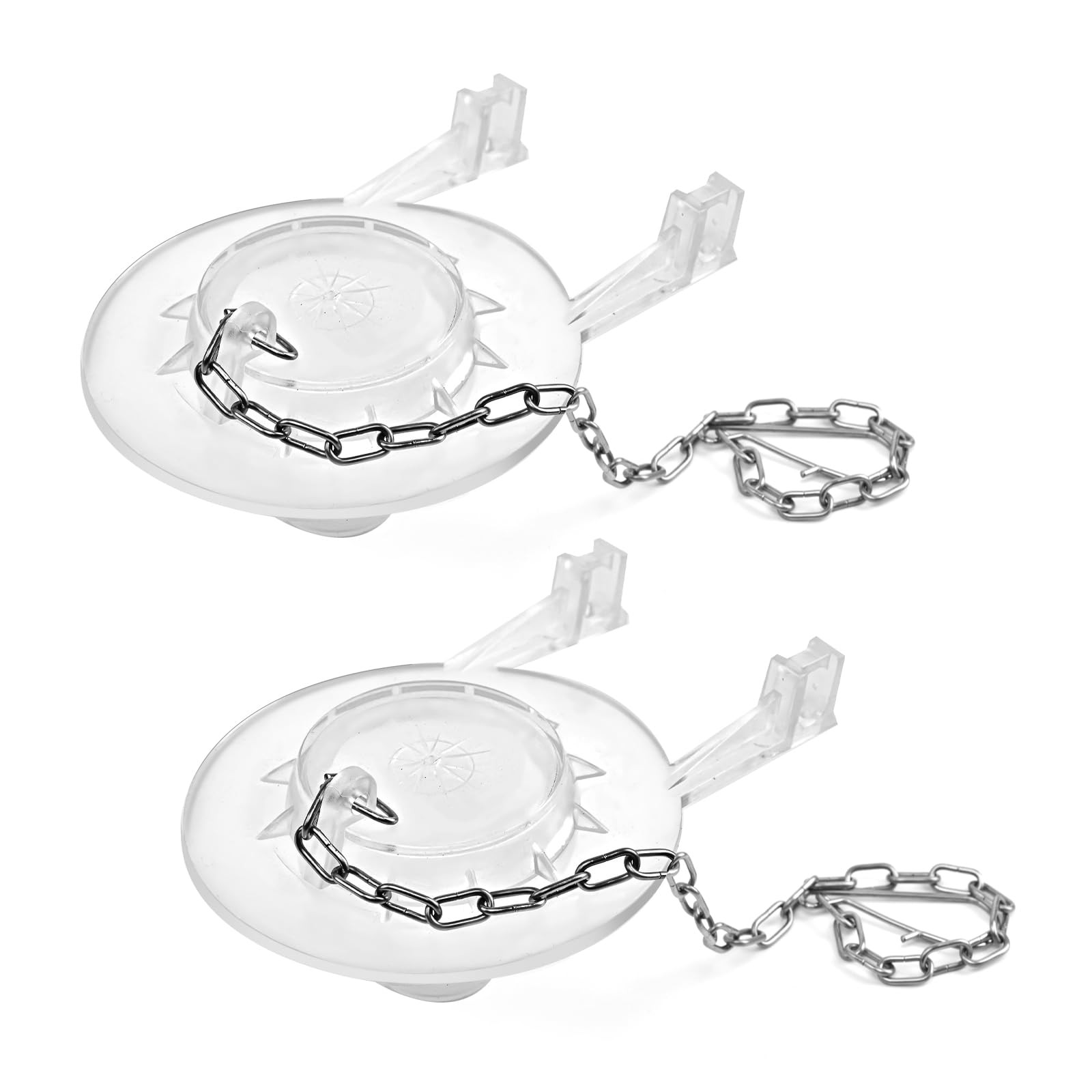 Toilet Flapper Replacement Kit 2 Inch, Long Lasting Silicone Universal Flappe…