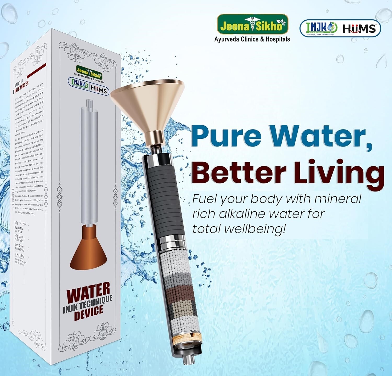 Jeena Sikho INJK Alkaline Water Filter System No Replacement Filter Free Kit