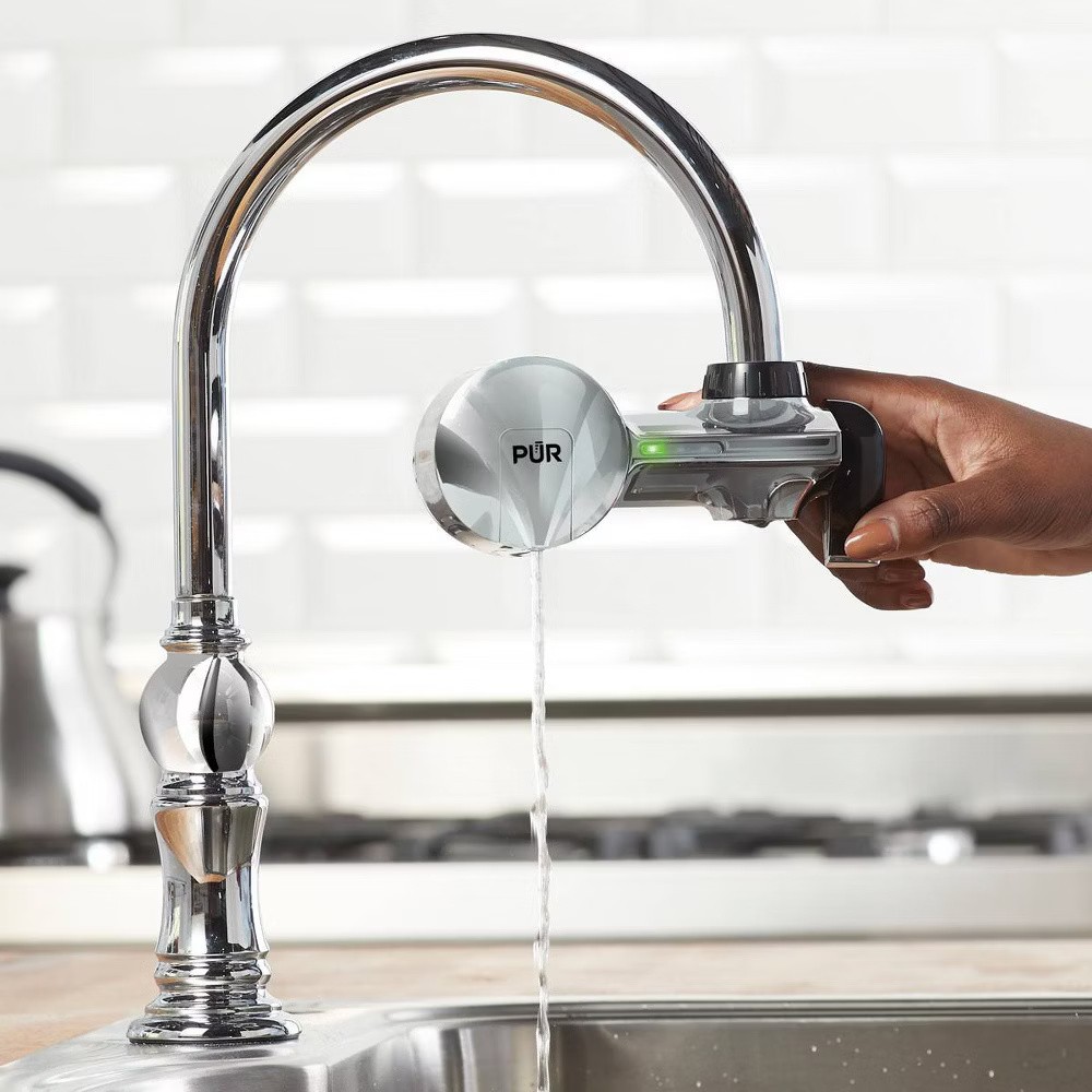 PUR Filtration PLUS Faucet Mount Water Purifier Filter System PFM400H Chrome