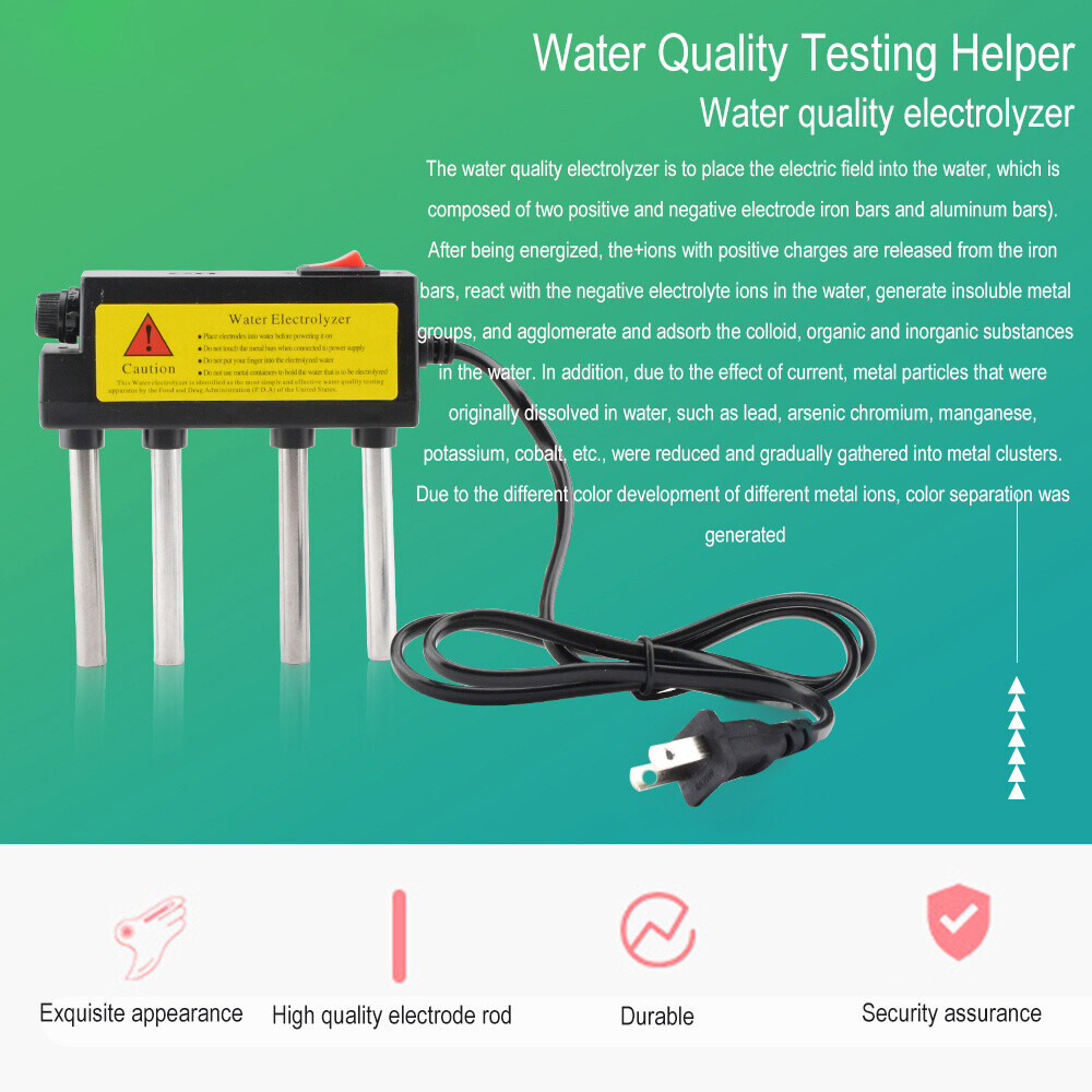2PCS Water Electrolyzer Test Electrolysis Water Purity Level Meter PH Tester