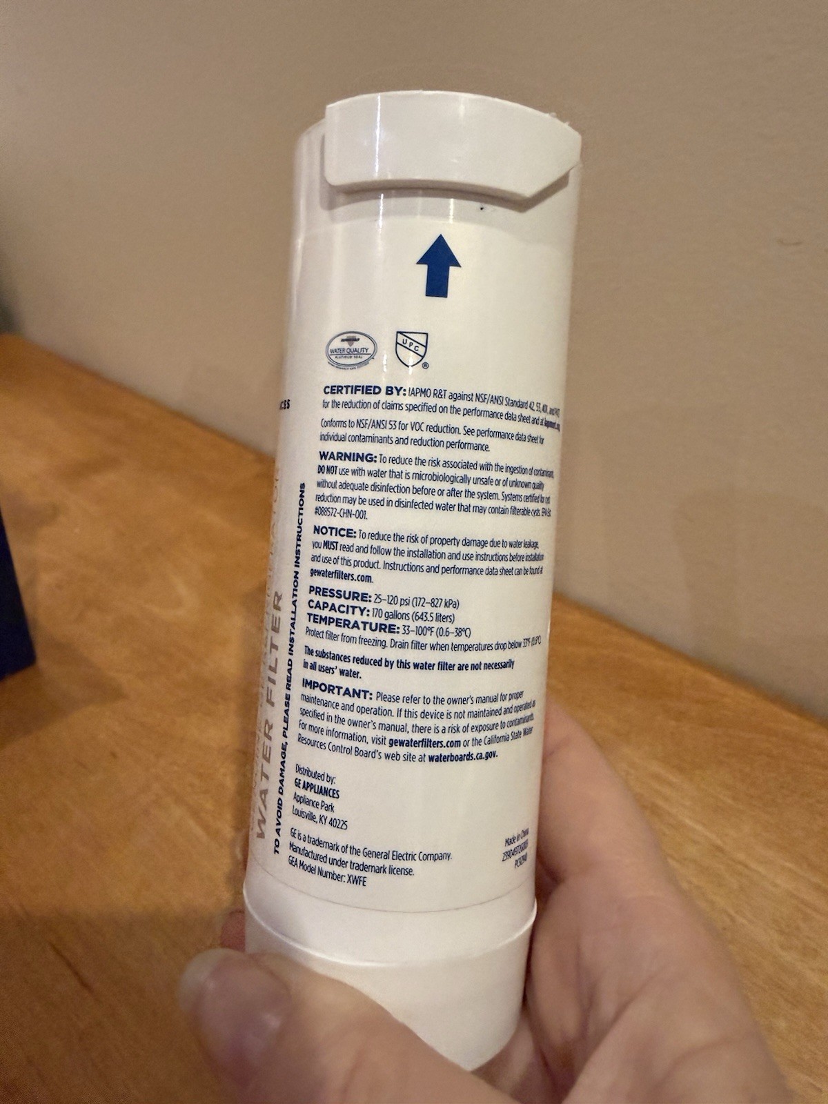 GE XWFE Refrigerator Water Filter NIB