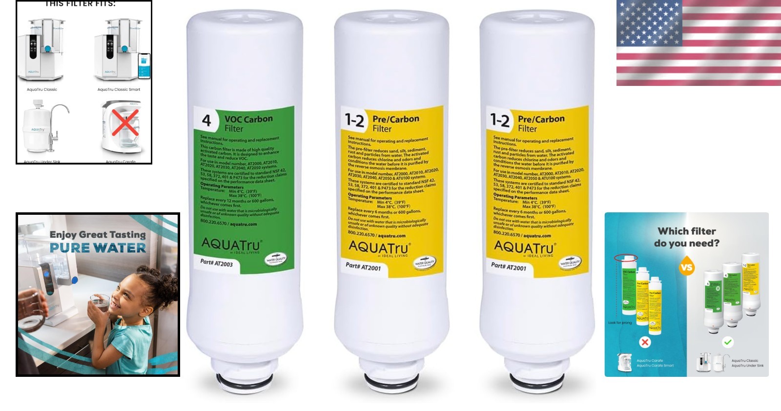 One- Aquatru Purifier Filter Kit