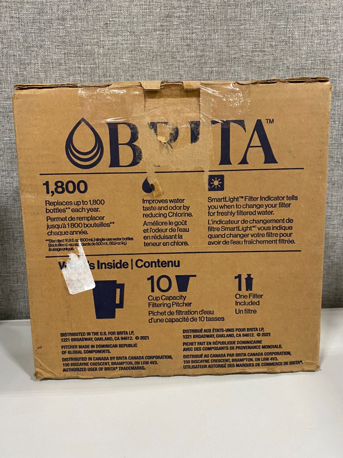 BRITA Large 10 Cup Pitcher / Cup Filter – Black