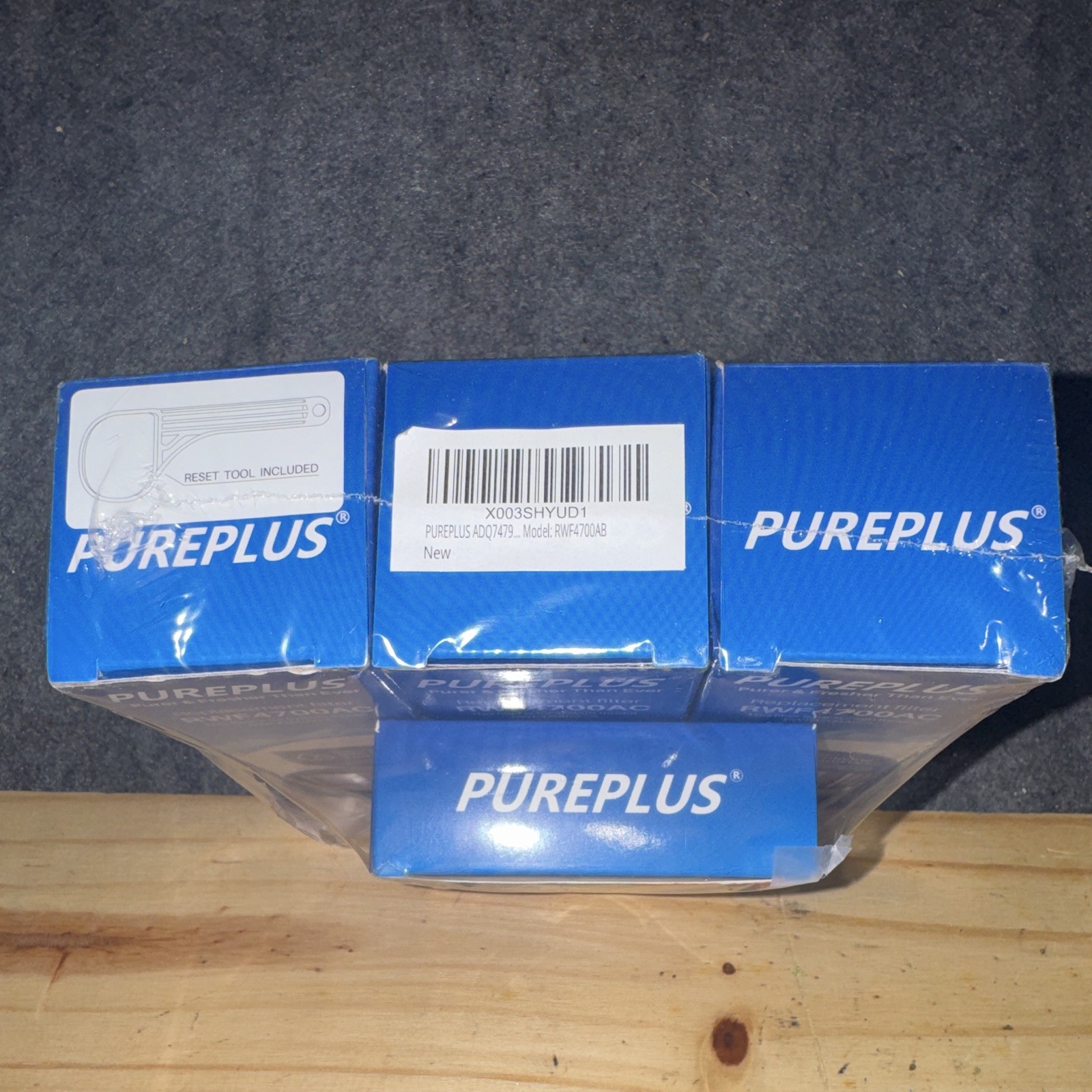 PUREPLUS AF004 RWF4700AC 3-Pack Whirlpool Fridge Carbon Filter, Chlorine