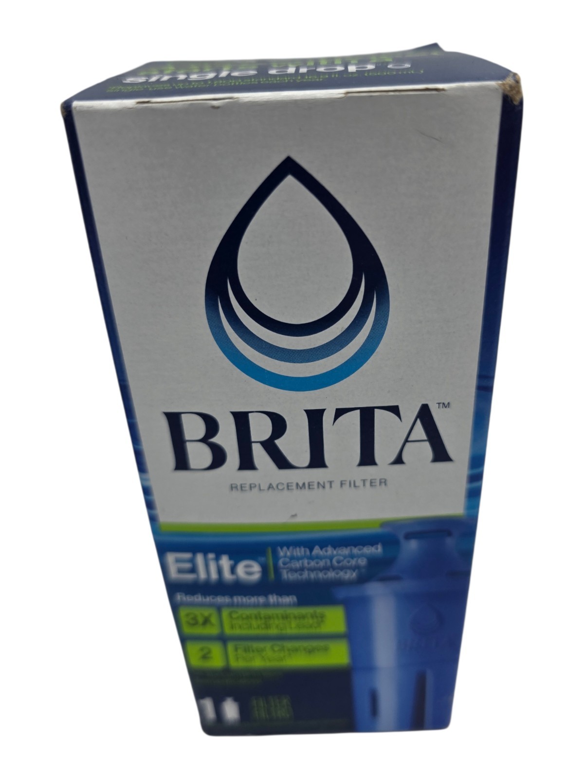 NEW BRITA ELITE LONGLAST+ 6 Month Pitcher Replacement Water Filter LOT 3 Filters