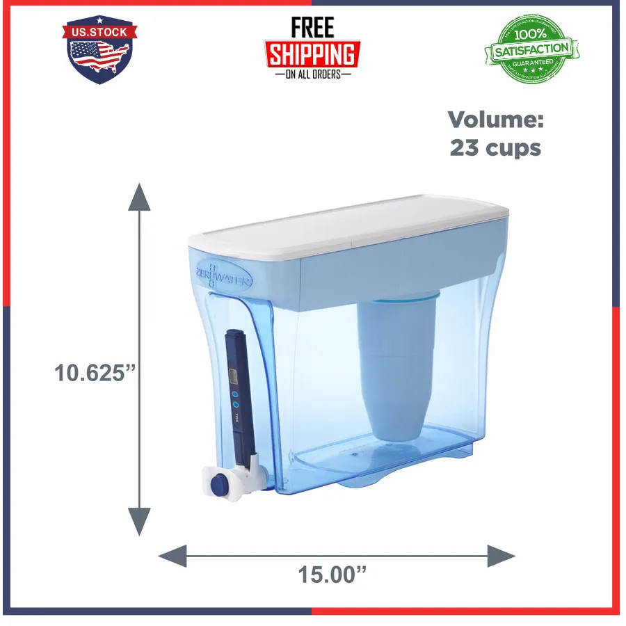 ZeroWater 23 Cup 5-Stage Water Filtration Dispenser