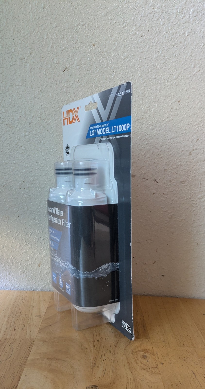 HDX FML-5 Ice and Water Refrigerator Filter for LG Model LT1000P NSF (2-Pack)