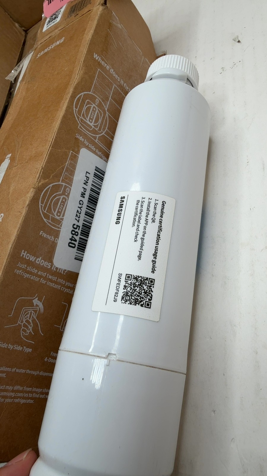 Water Filter for Select Samsung Refrigerators – White