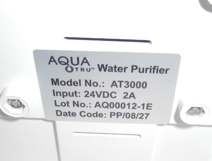 AquaTru AT3000 Countertop Water Filtration Purification System Without Filters