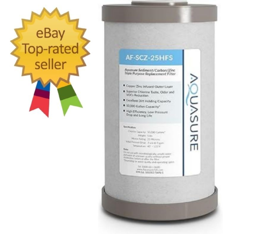 Triple Purpose Sediment Carbon Zinc Filter for Bacteria Inhibition – Standard