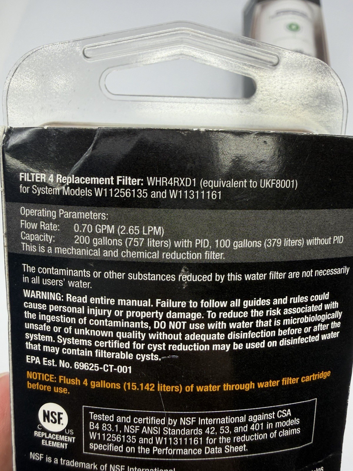2x E very d²rop Refrigerator Water Filter A EDRARXD1 WHRARXD1 KADRARXD