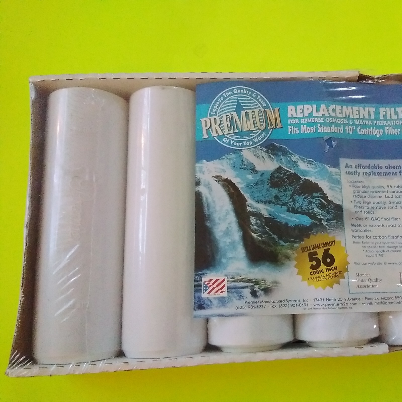 Premier Premium New Pack Replacement Water Filters for Reverse Osmosis 10in.