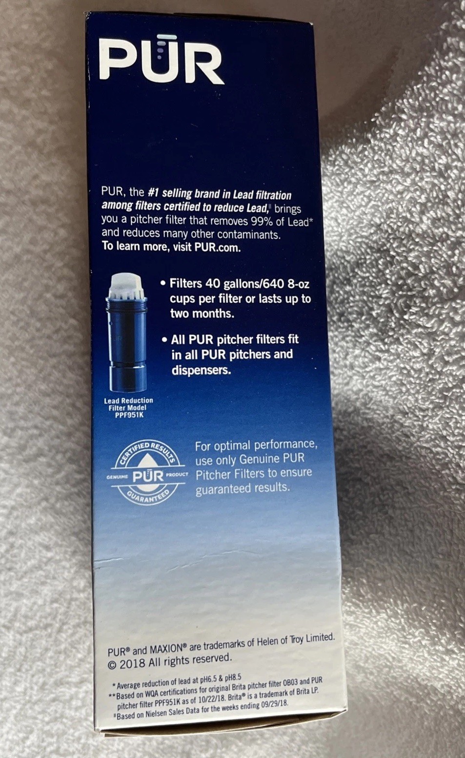PUR PLUS 3 Count Water Filter Pitcher Replacement NSF Certified Lead Reduction