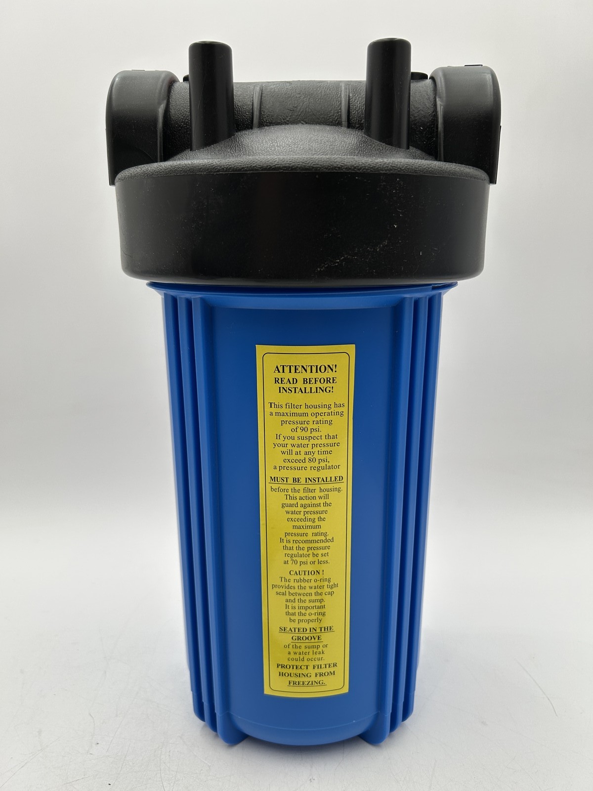 Geekpure 10in Water Filter Housing Blue 3/4″NPT Fit 4.5″ x 10″