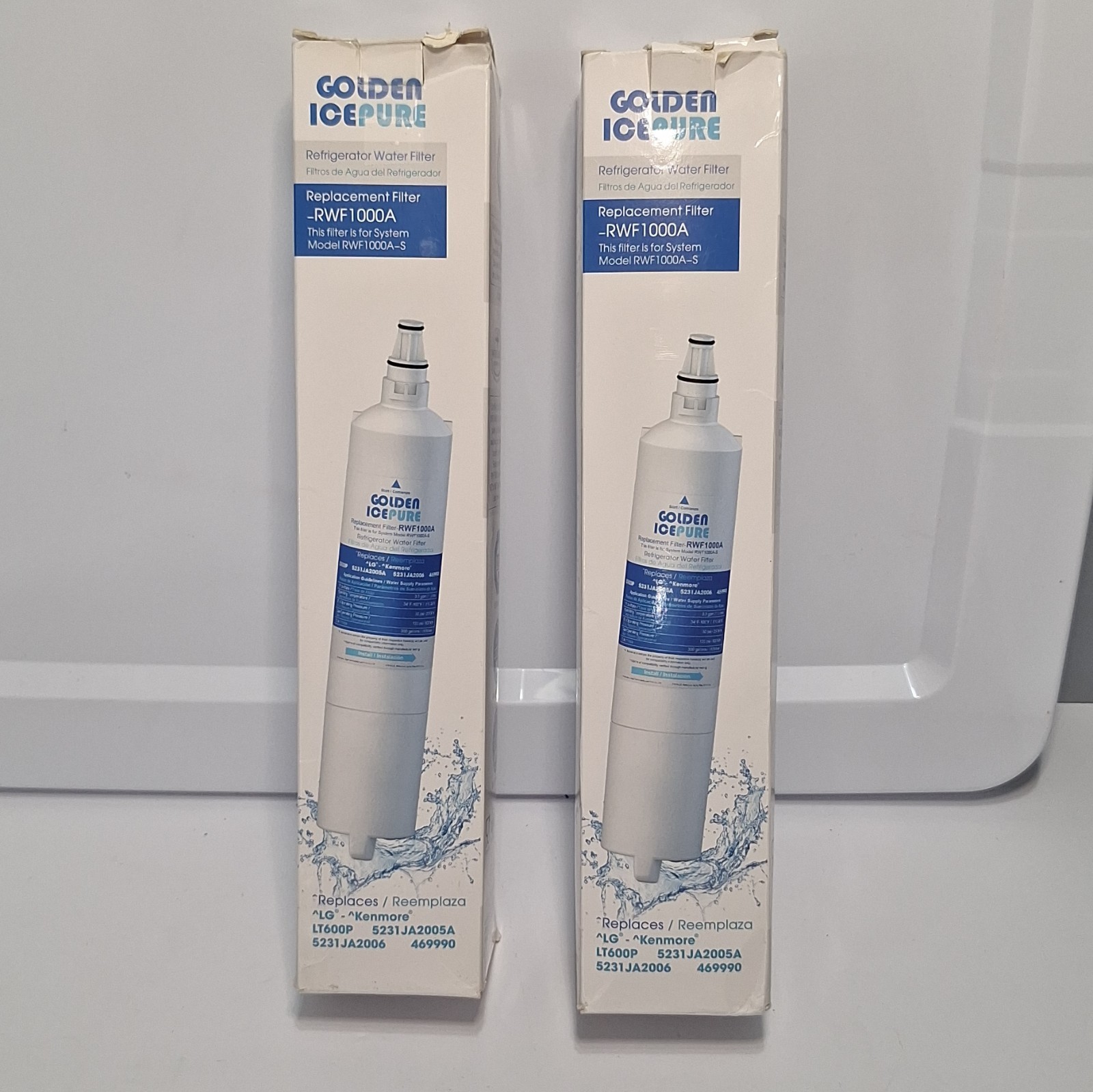 2 RWF1000A Refrigerator Water Filters For LG Kenmore LT600P 469990 5231JA2005A