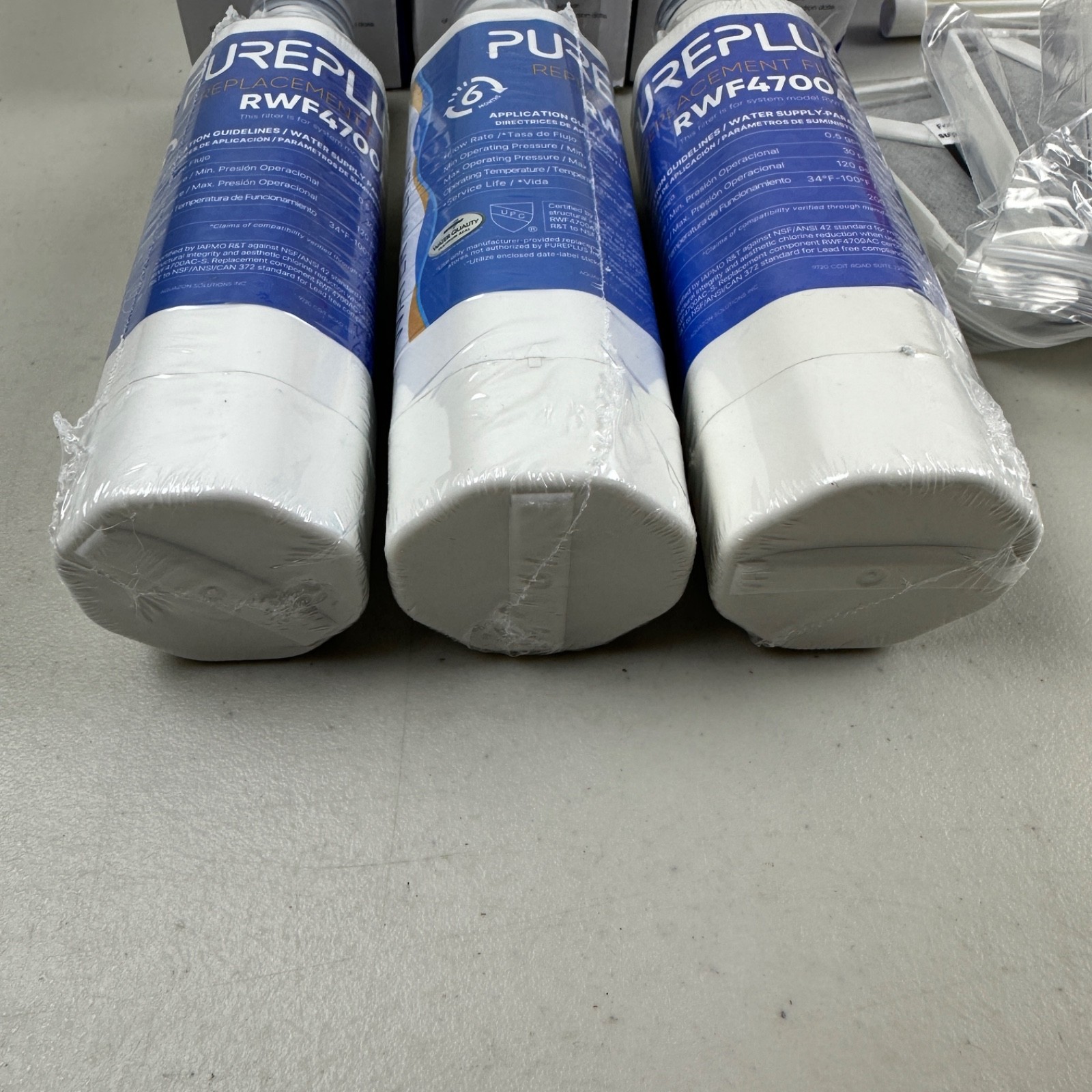 3 PACK PUREPLUS ADQ747935 LG LT1000 Kenmore Elite 9980 Water Filter RWF4700AC