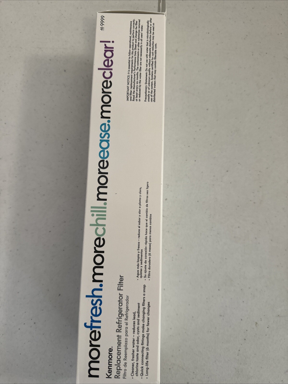 9999 New Sealed KenmoreClear Refrigerator Filter 46-9999