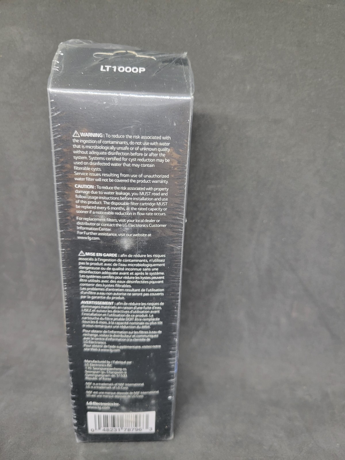 LG LT1000P 6 Month 200 Gallon Capacity Replacement Refrigerator Water Filter NEW