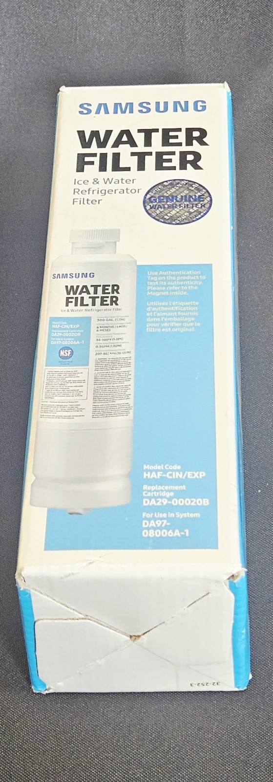 Samsung DA29-00020B HAF-CIN/EXP Refrigerator Water Filter Replacement Cartridge