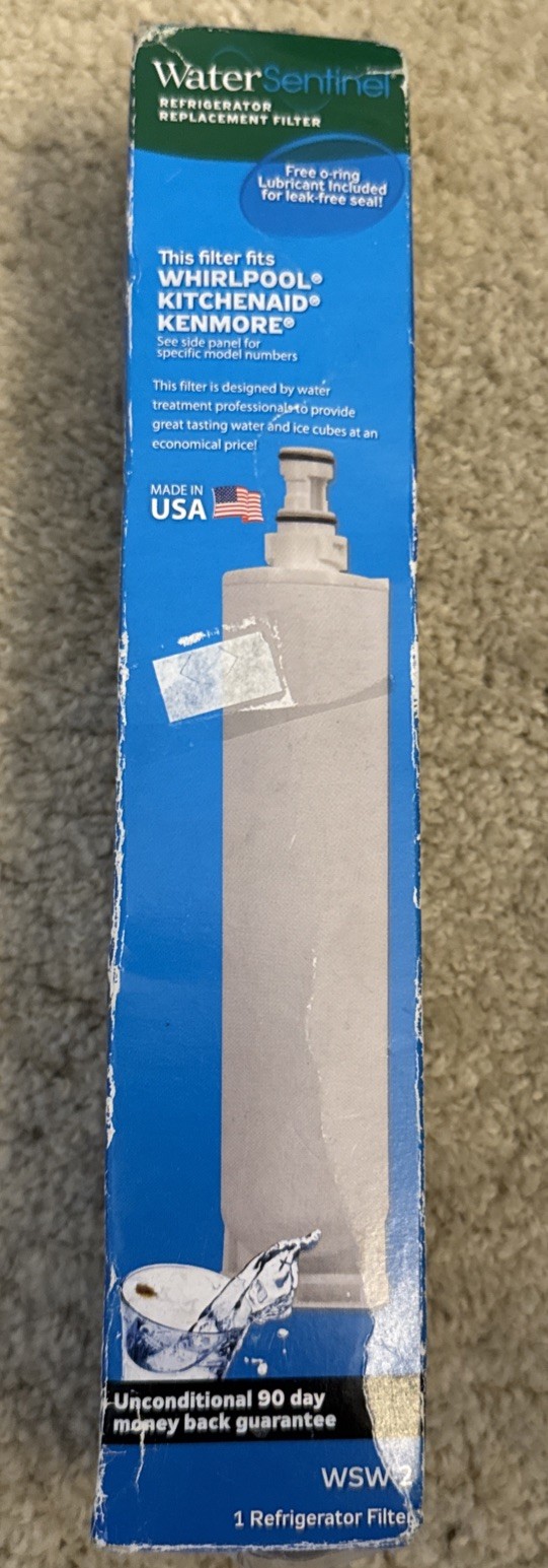 WaterSentinel WSW-2 Refrigerator Replacement Filter for Whirlpool Kenmore