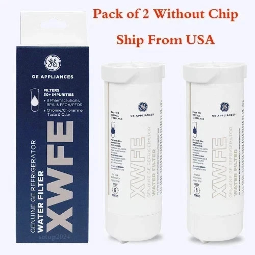 1-2Pack GE XWFE Refrigerator Water Filter Replacement Every 6 Months For Results