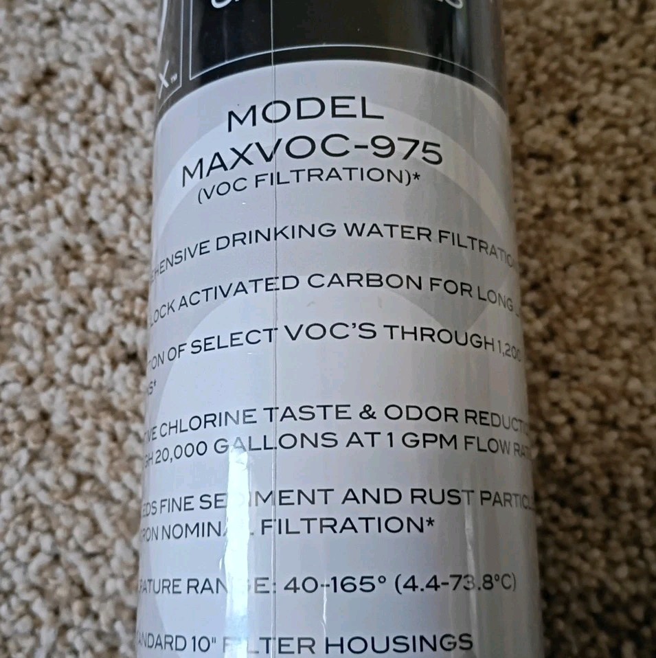 Watts Premier 5 Micron Carbon Block Filter Removes Chlorine, Bad Tastes Odors