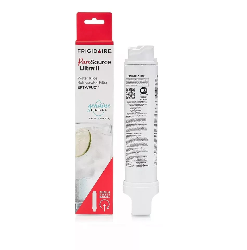 NEW 2 PACK Frigidaire EPTWFU01 Pure Source Ultra II Refrigerator Water Filter