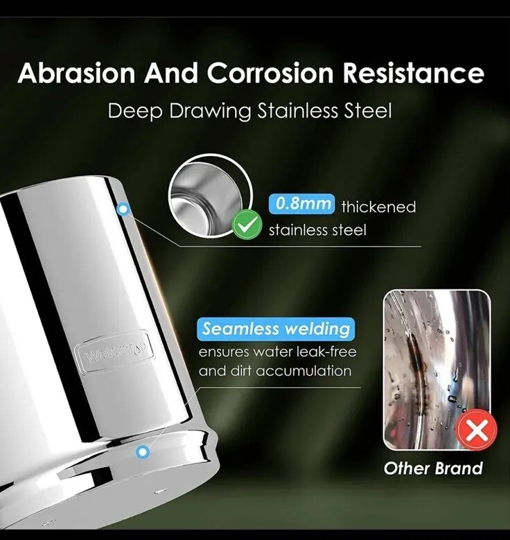 Waterdrop WD-TK-FS Gravity-fed Water Filter System, Stainless Steel 2.25 Gallon