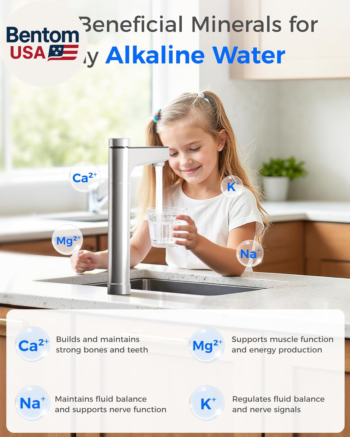 X12 Alkaline Mineral Reverse Osmosis System, NSF/ANSI 42&58&372 Certified, 1200