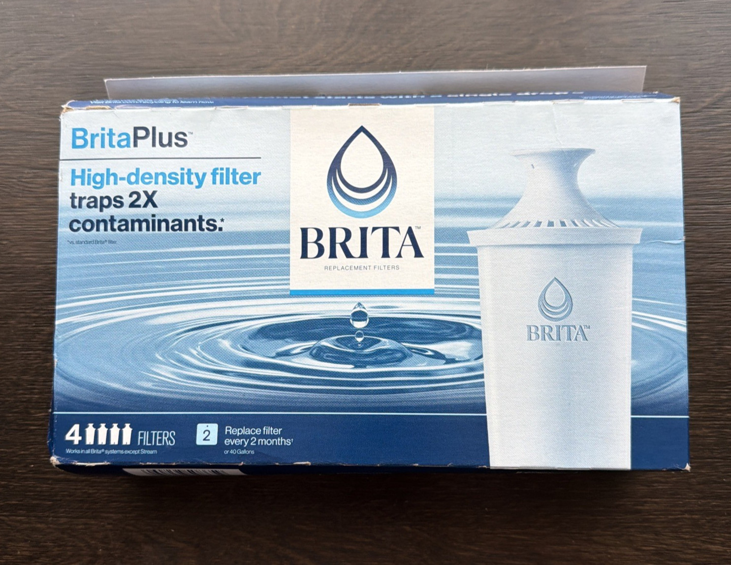 Brita Plus High-Density Filters 4 Pack Model OB08 Sealed Packs