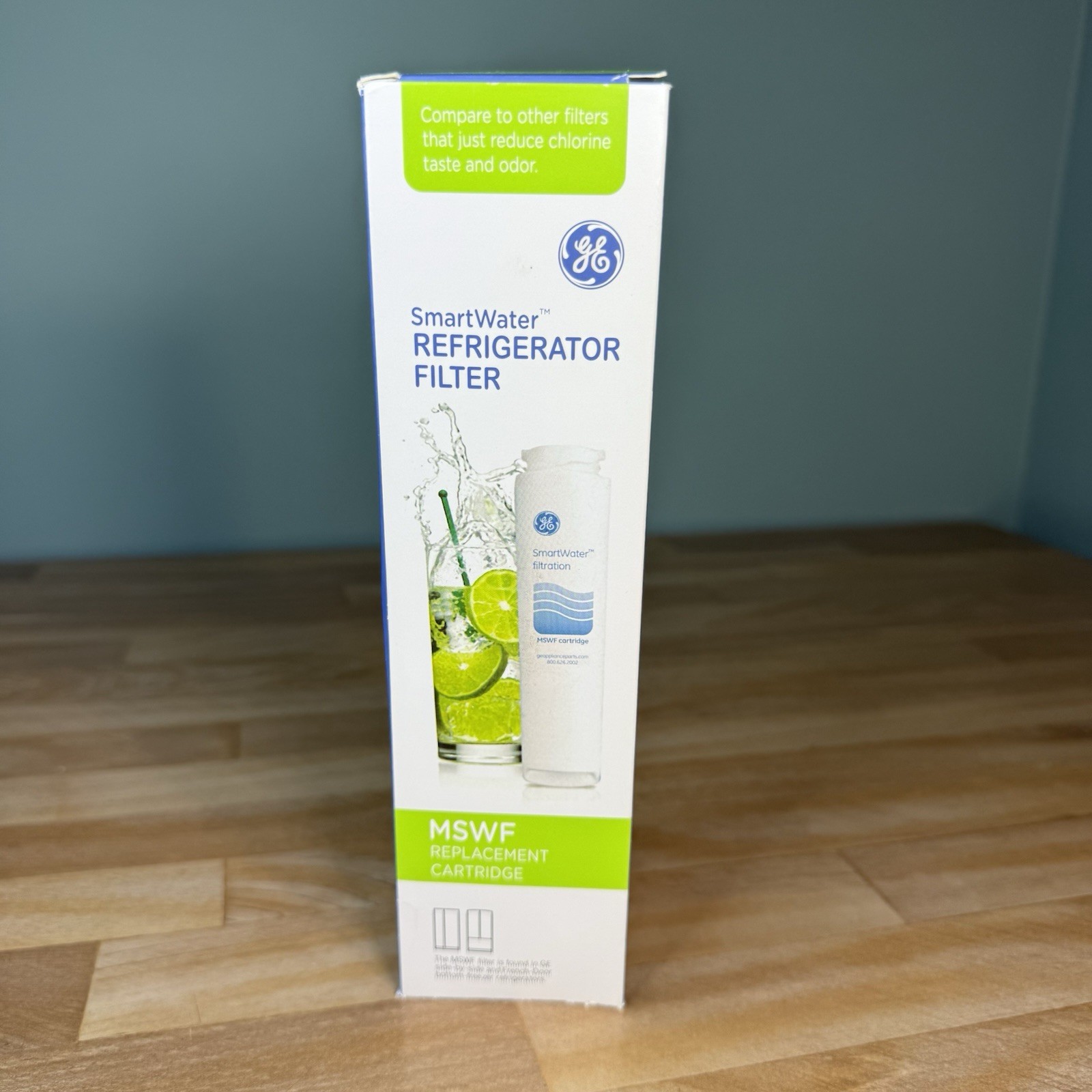 1 GE Genuine MSWF SmartWater Refrigerator Water Ice Filter Cartridge OEM SEALED