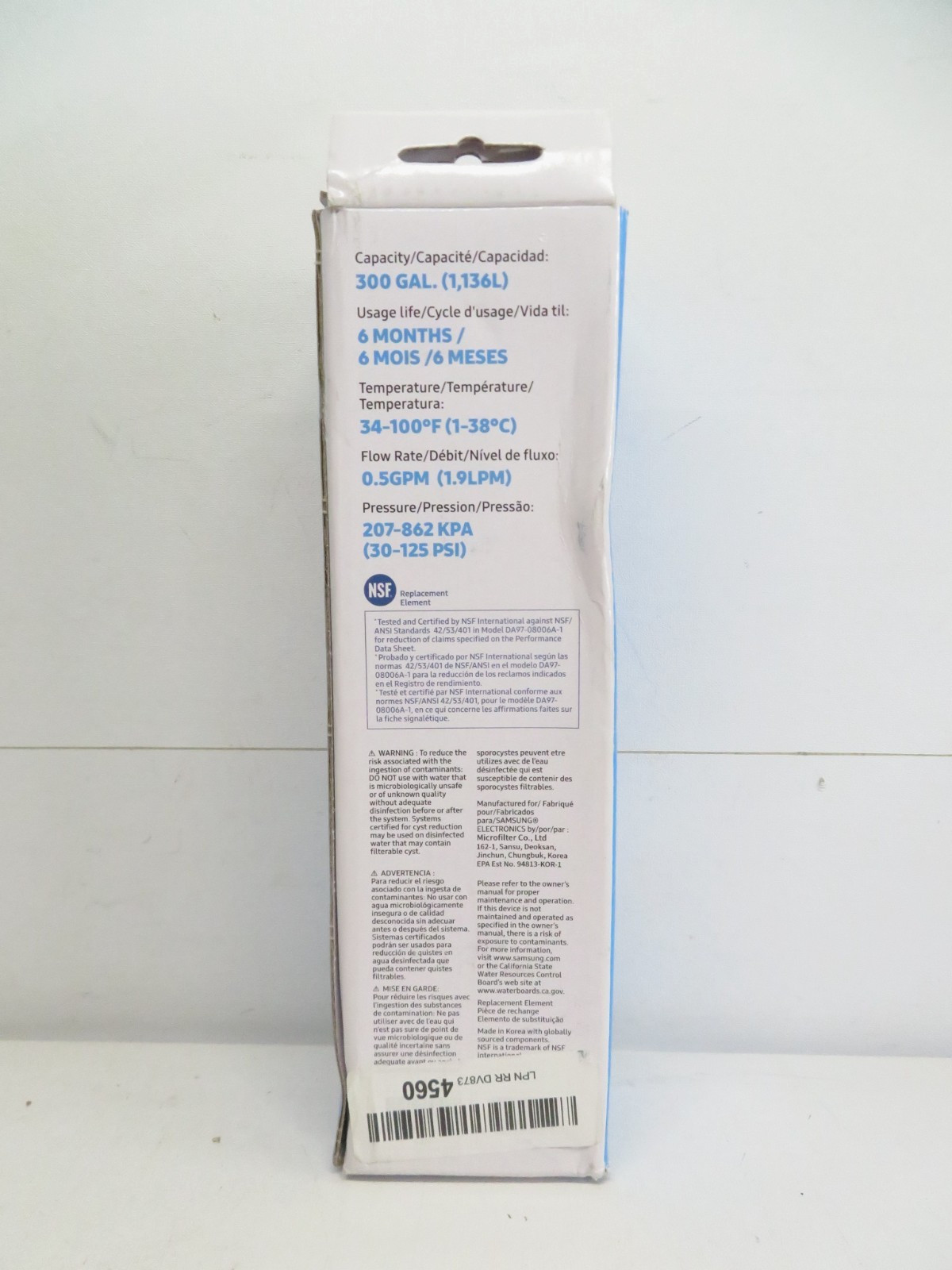SAMSUNG GENUINE REFRIDGERATOR WATER FILER – DA29-00020B – BRAND NEW **