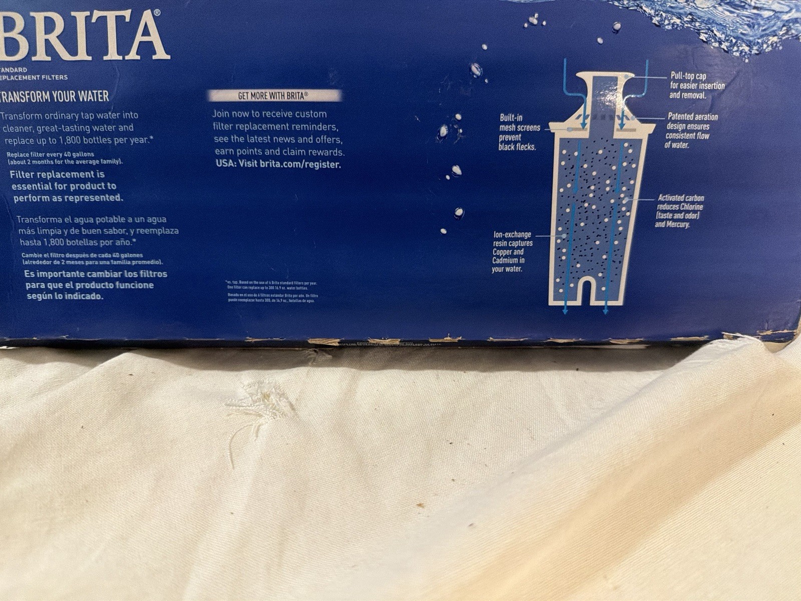 Brita 36417 Replacement Water Filter – 6 Pack