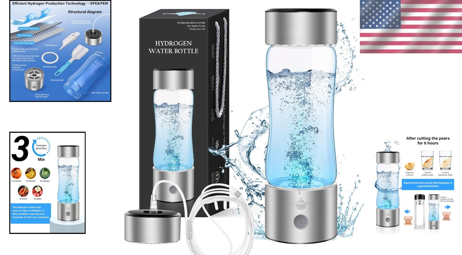 Hydrogen Water Bottles,Hydrohealth Hydrogen Water Bottle,Hydrogen Water Bottle..