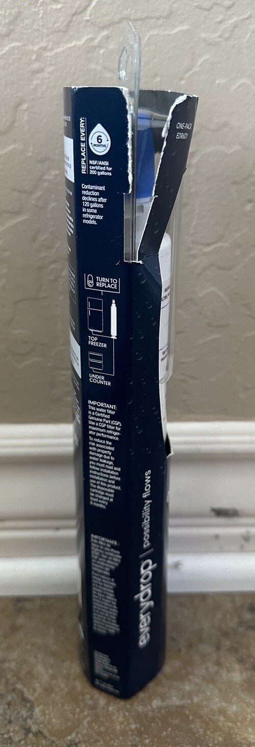 Everydrop by Whirlpool Ice and Water Refrigerator Filter 6, EDR6D1, Single-Pack