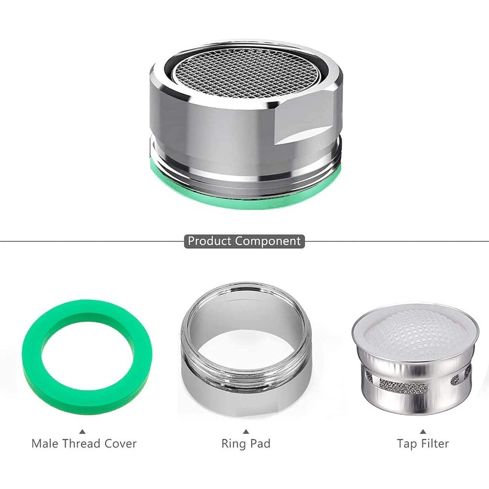 4PCS Faucet Aerator, 2 Packs of Aerator Replacement Parts, With Brass