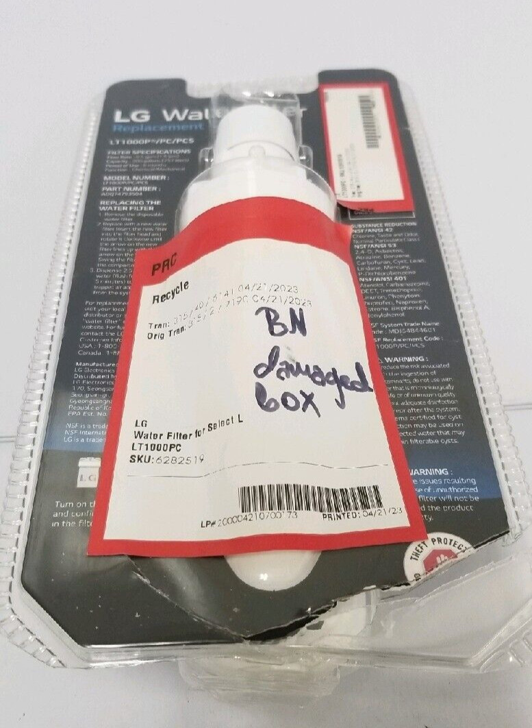 LT1000PC Water Filter 1 Pack – FREE SHIPPING – Brand New ( Box damaged)
