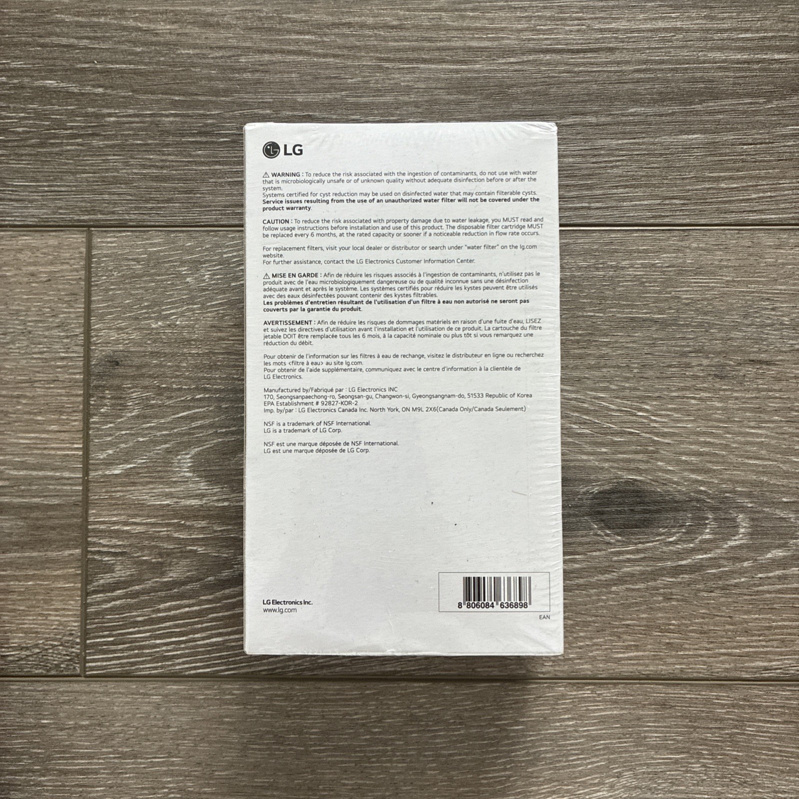 2Pk LG Refrigerator Water Filter LT1000P2 Replacement Cartridge Genuine OEM