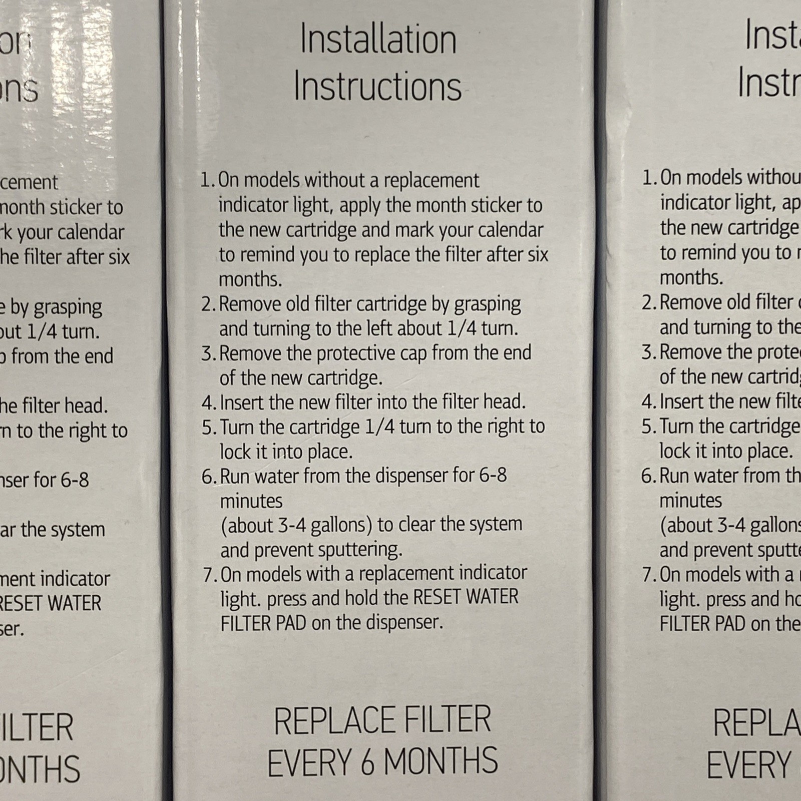 New Lot of 3 Refrigerator Water Filter Denali Pure WF-4396508-S For Whirlpool